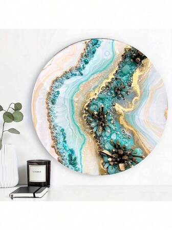 Large 14 Inch Round Silicone Resin Mold – River Table Casting Mold For DIY Tray, Wall Clock, Jewelry, Quicksand Table & Home Decor Crafts,Perfect For Holiday Crafts, Christmas Gifts