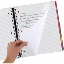 Advance Cuaderno Profesional 200 hojas, 5 Materias, separadores plsticos. Rayado. Morado. - Púrpura - Ver 4