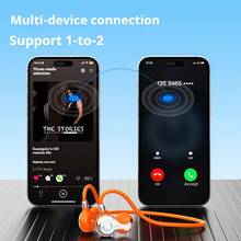 سماعات أذن رياضية بتقنية البلوتوث نوع Monster W22 بتصميم عنق الرقبة، مقاومة للماء والعرق بمعيار IPX7، بطارية طويلة الأمد، إصدار بلوتوث 6.0 جديد، عبوة صينية