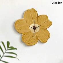 1 pièce Horloge murale de fleurs de guérison créative moderne 2D plate, mouvement à quartz ultra silencieux, sans tic-tac, décoration murale silencieuse pour salon, chambre à coucher et bureau, décoration d'horloge de chambre à coucher , personnalisée de manière unique, lecture de l'heure ultra claire, convient pour la décoration d'horloge dans le salon, la chambre à coucher, le bureau, le studio, la maison, le bureau d'études, la cuisine et le café, cadeau de décoration parfait pour la décoration intérieure de la maison de la famille et des amis