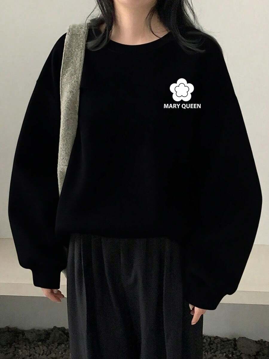 Women Sweatshirts - 黑色 - 查看 1