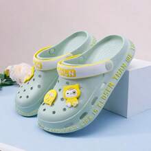 Sandales à enfiler creuses mignonnes pour chat pour femmes, nouvelles sandales d'été antidérapantes, confortables et respirantes, convenant aux infirmières, à la plage et à une tenue décontractée