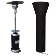 210D Black Waterproof Oxford Umbrella/Fan-Shaped Heater Cover, Suitable For Outdoor Garden Patio Air Source Heat Pump, Dustproof And Rainproof Cover