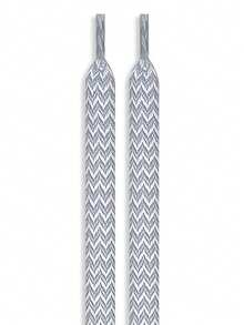 New Skateboard Shoes Contrast Color Wavy Shoelaces, Flat Widened Polyester Shoelaces, Colorful Wavy Pattern Shoelaces