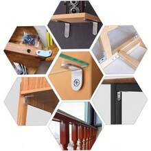 Soportes de Esquina en L, 50 pack Soportes de Acero Inoxidable en L para Estantes 90 Grados, con Tornillos Soporte de Esquina de Metal, Soporte de Angulo Recto Pequeo 20mm - 20 mm - Ver 3