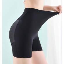 Padded Waist Shorts Shape And Lift The Butt - 黑色 - 查看 3