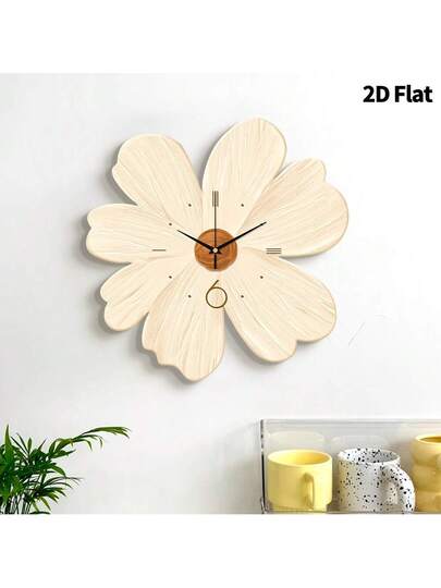 2D Flat 1pc Moderne Creative Home Healing Flowers Wand Clock, Ultra Quiet Quartz Movement, No Ticking Sound, ation Painting Klok Living Room, Bedroom Office, able Watch, Unique Personalized, Clear Reading Time, In Bedroom, Studio, Ho Study, Kitchen Cafe, Perfect Family Friends Room view 8
