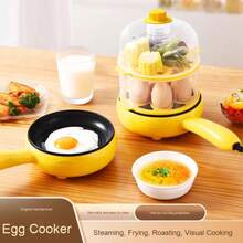 RAF Cuiseur vapeur électrique, poêle, autocuiseur électrique multifonction, taille mini adapté pour le petit-déjeuner/dîner pour 1 à 3 personnes, cuiseur à œufs, appareil électroménager de cuisine, poêle, cuiseur vapeur, panier vapeur, cadeau de fête familiale d'Halloween et de Thanksgiving