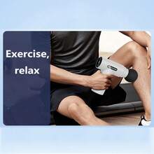 OBOVAY 黑白便携式深层肌肉按摩枪，USB充电，800mAh电池，适用于缓解背部/颈部/腰部/足部肌肉不适，是完美的节日礼物——圣诞礼物 - 彩色 - 查看 8