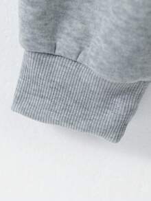 1pc Girls' Teenagers All-Season Minimalist Solid Color Straight Leg Sweatpants, Loose Knit Casual Long Pants, Versatile For Outdoor Sports - Light Grey - View 11