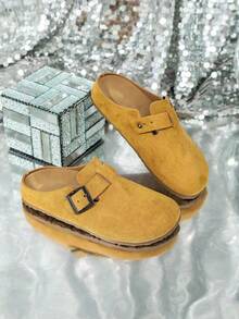 Children's Boken Shoes, Slip-On Mule Slippers, Fashionable, Comfortable, Lightweight, Versatile, Non-Slip, Durable - Yellow - View 13