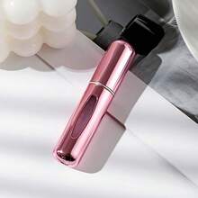 1Pc 5ml Metal Travel Spray Bottles, Self-Priming, Bottom Filling, Unscented, PVC-Free, Portable Perfume Atomizer Set For Suitcase & Toiletry Bag - Màu hồng tươi sáng - Xem 2