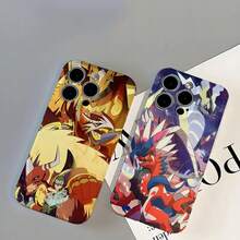 Cartoon Anime  Phone Case Cover Compatible With  16 15 14 13 12 11 Pro Max 16 Plus Glossy Shockproof Bumper Cover, Cover Compatible With  17 Case,  17 Pro Case,  17 Pro Max Case - Blanco4 - Ver 3