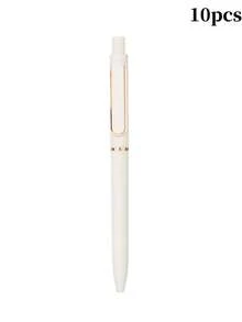 1-80pcs Customized Retractable Ballpoint Pens, 0.5mm Fine Tip, Black Ink, Suitable For Diary, Office And Other Stationery - Multi-Color Combinations, Smooth Writing, Essential For Diary, Durable Plastic Barrel, Writing Tool - Multicolor - View 11