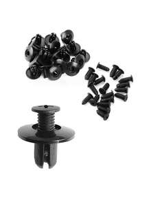 50/100 piezas de tornillos de expansión de plástico universales para automóviles, hebillas, remaches de plástico, sujetadores para parachoques duraderos, clips de coche, guardabarros, tornillos de instalación rápida, tuercas industriales, cubiertas de rosca completa para uso interno/externo/equipaje/maletero