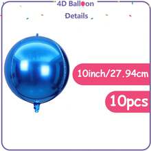 Oversized 4D Foil Balloons, Large Wedding Balloons, Outdoor Decorative Balloons, Multiple Colors, Suitable For Wedding Venue Decoration, Birthday Decoration, Indoor And Outdoor Arrangement, House Decoration, Valentine's Day Decoration, Proposal Background Decoration, Photography Props, Giant Balloons - Multicolor - View 35