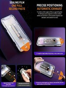 6 Pcs Privacy Screen Protector Compatible With Iphone 17/16/15/14/13/12/11/17 Pro Max/17 Air/16 Pro Max/16e/Plus/X/XR/XS Max/Mini, 9H+ Tempered Glass Film, Anti-Scratch, Anti-Fingerprint, Ultra HD, Full Coverage, Dynamic Island Compatible, Case Friendly - 6pcs - View 4