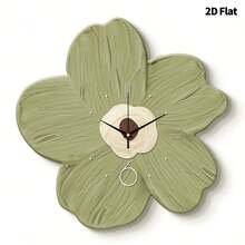 1 pièce Horloge murale de fleurs de guérison créative moderne 2D plate, mouvement à quartz ultra silencieux, sans tic-tac, décoration murale silencieuse pour salon, chambre à coucher et bureau, décoration d'horloge de chambre à coucher , personnalisée de manière unique, lecture de l'heure ultra claire, convient pour la décoration d'horloge dans le salon, la chambre à coucher, le bureau, le studio, la maison, le bureau d'études, la cuisine et le café, cadeau de décoration parfait pour la décoration intérieure de la maison de la famille et des amis
