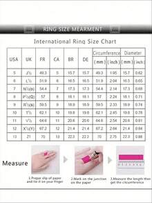 1pc Fashionable Square Shaped Ring For Women