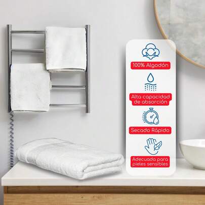 Toallas de Medio baño |   Secado Rápido |   100% Algodón (Azul Marino)-064