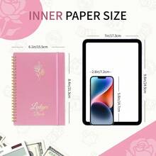Accounting Ledger Book Small Business Bookkeeping Personal Use, Expense Tracker Notebook Family Budget, Bookkeeping Record Book, Income And Expense Log Book - 8.4x 6.1 Pink - Pink + Medium(8.4" X 6.1" ) - View 7