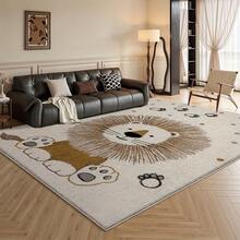 1 Stück süßes Cartoon Löwen Design Wohnzimmer Teppich, gemütlicher Löwen Muster Wohnzimmer Großer Bodenteppich, Wohnzimmer Teppich, Teppich, Wohnzimmer Bereich Teppich, Kleiner Bereich Teppich, Matte, Heimdekoration, Großer Wohnzimmer Teppich, Raum Dekoration, Waschbarer Teppich, Plüsch Teppich, Flauschiger Teppich, Herbst/Winter Teppich, Dick/Plüsch - Verschiedenfarbig - Übersicht 4