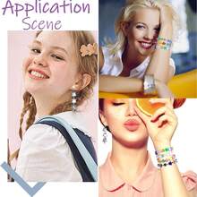 1 Box 24pcs Multi-Size Star & Heart Shaped Jewelry Making Accessories, For Bracelet & Necklace DIY