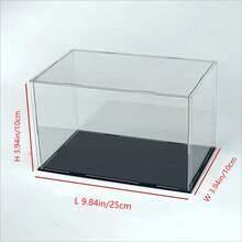 Removable, Acrylic Display Cabinet, Plastic Collectible Display Case, Protective Storage Box For Models, Suitable For Display And Collection, Elegant Storage Box For Home And Retail - Black - View 22