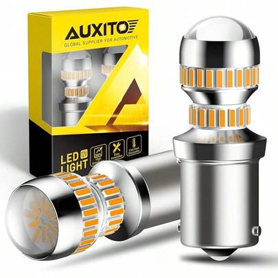 AUXITO 3157 LED Bulb White, Bright 3156 3056 3057 4157 3047 4057 3457 4114 LED Bulb Backup Reverse Tail Brake DRL Signal Parking Lights, Pack Of 2