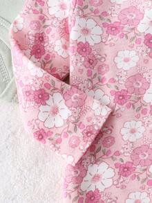 DILAVEL 5pcs Set Autumn/Winter New Sports Outfit, Suitable For Toddler Girls, Infants & Babies - Triangular Romper With Letter Embroidery, "Mommy's" Pink Adorable Matching Family Outdoor Wear - Baby Pink - View 7