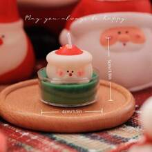 Set di candele profumate natalizie, con candele a forma di Babbo Natale, pupazzo di neve, renna e albero di Natale. Crea un'atmosfera calda e festiva. Ideale come candele da tavola per riunioni familiari, celebrazioni invernali o come regali romantici per amici, bambini e familiari. Decorazioni natalizie, composizioni natalizie