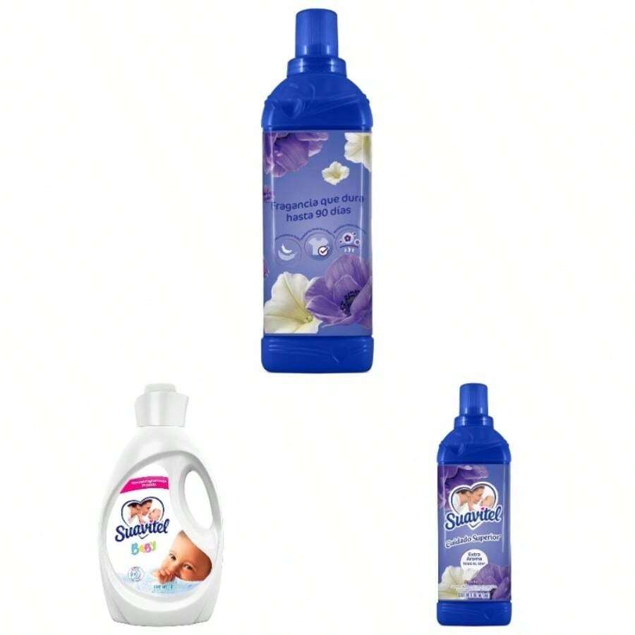 Suavizante de Ropa Antibacterial 3 L. Frmula Dermatolgicamente Probada, Hipoalergnica. Brinda un Delicioso Aroma, Suavidad Irresistible, Protege la Piel de tu Beb - Suavizante de Ropa + proveedor,850 ml - Ver 1