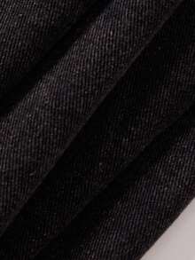 Quần jeans ống rộng màu đen phong cách Y2K cho bé gái tuổi teen, thoải mái và hoài cổ, thích hợp mặc thường ngày, dự tiệc hè và thu, lễ hội, thời trang đường phố, đồng phục học sinh, quần jeans ống rộng, quần jeans dáng rộng, quần jeans phong cách Y2K, trang phục mùa đông. - màu đen - Xem 8