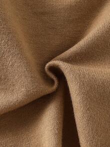 WUHUANG YIYI 2 件套女童可爱二合一下摆设计双色毛衣开衫和宽松裤子套装，秋冬休闲装