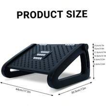 OFICINA RESTA DEL PIE EL ALTA AJUSTABLE CON LIP BAJO DESCRIPCIN DEL PIE ESCLI - Negra - Ver 10