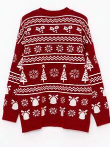 Women's Knitted Sweater For Christmas, Fashionable And Elegant Apparel Suitable For Daily And Holiday Wear, Autumn/Winter - Multicolor - View 4