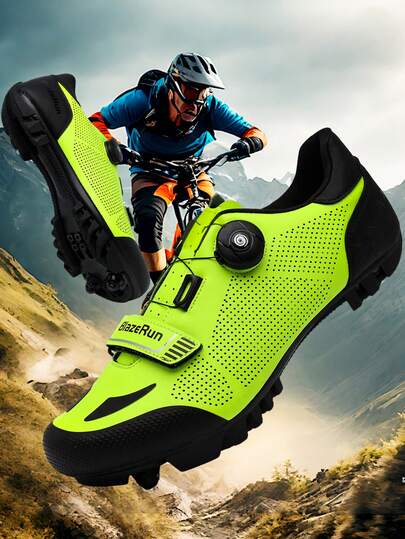 Men's Mountain Bike Shoes, Professional Cycling Shoes, Men's Spin Shoes, Gravel Cycling Shoes, Compatible MTB Anti-Slip, Mountain Bike Shoes Men's Off-Road Bike, Competitive MTB Cycling Sports Shoes.