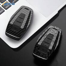 For Carbon Fiber Style ABS Car Key Case Cover, For Geely For Coolray X6 For Geometry C Emgrand Global Kulrey Hawk GX7 For Okavango