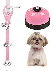 1pc Pet Doorbell Rope Cat Toy, Dog Outdoor Doorbell Rope Pet Training Buzzer Sound Toy