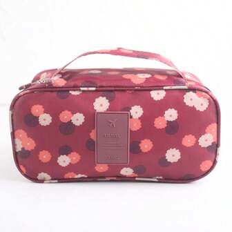 1 حقيبة منظم للملابس الداخلية للسفر، حقيبة تخزين صدريات محمولة، منظم متعدد الوظائف ذو سعة كبيرة للأدوات الصحية ومستحضرات التجميل، هدايا للنساء، هدايا عيد الميلاد، أفكار هدايا للنساء