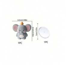 2pcs/8pcs Cake Topper Wild Animals-Lion Elephant Giraffe Monkey Cake Jungle Animals Wild One Cake Topper Birthday Party Decoration