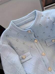 Women Cardigans - Light Blue - View 6