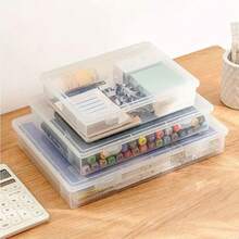 1 szt. Pudełko na przybory piśmiennicze, piórnik, pudełko do przechowywania pędzli malarskich, pudełko do przechowywania dokumentów, pudełko do przechowywania certyfikatów, dostawca biur i szkół