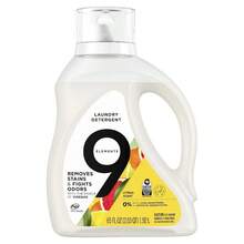 9 Elements Vinegar Powered Liquid Laundry Detergent, Citrus Scent, 65 Fl Oz, 35 Loads