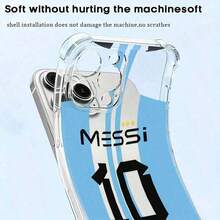 Messi Mobile Phone Case, Designed With Football Jer And Star Elemts, Suitable For IPhone 16, 15, 14, 13, 12 And 11 Pro Models, Made Of TPU Material, And Provides Shockproof Protection. Perfect For Family, Frids, Childr, Birthdays, Spring, Holidays, Boyfrids, Girlfrids, And Valtine's Day Gifts.2025 - Trong sáng - Xem 5