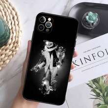 Custodia per telefono classica con ballerino Michael J. Jackson, compatibile con 16, 15, 14, 13, 12 Mini, 11 Pro, XR, X, XS, MAX, 7, 8 Plus, cover in silicone morbida nera. Compatibile anche con custodia per Samsung Galaxy S17, S17 Pro, S17 Pro Max - Z3 - Visualizzare 5