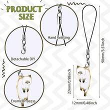Cute Cat Phone Strap Lanyards For Case Strap Decoration Key Chain Mobile Phone Strap Phone Hanging Charms Gifts For Mother, Family, Friends, Birthday, Holiday Phone Charm, Phone Chain - Cat Phone Pendant - View 3