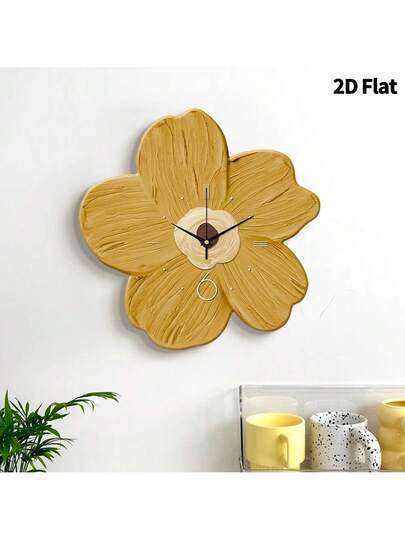 2D Flat 1pc Moderne Creative Home Healing Flowers Wand Clock, Ultra Quiet Quartz Movement, No Ticking Sound, ation Painting Klok Living Room, Bedroom Office, able Watch, Unique Personalized, Clear Reading Time, In Bedroom, Studio, Ho Study, Kitchen Cafe, Perfect Family Friends Room view 9