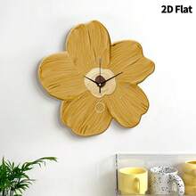1 pièce Horloge murale de fleurs de guérison créative moderne 2D plate, mouvement à quartz ultra silencieux, sans tic-tac, décoration murale silencieuse pour salon, chambre à coucher et bureau, décoration d'horloge de chambre à coucher , personnalisée de manière unique, lecture de l'heure ultra claire, convient pour la décoration d'horloge dans le salon, la chambre à coucher, le bureau, le studio, la maison, le bureau d'études, la cuisine et le café, cadeau de décoration parfait pour la décoration intérieure de la maison de la famille et des amis