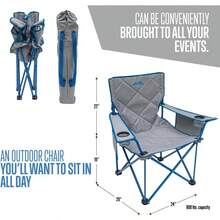 King - Silla de Camping, Talla nica, Cactus con Malla - Gris Claro - Ver 3